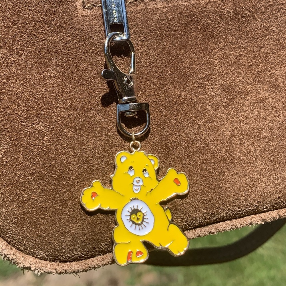 Yellow Happy Sunny Care Bear Key Chains